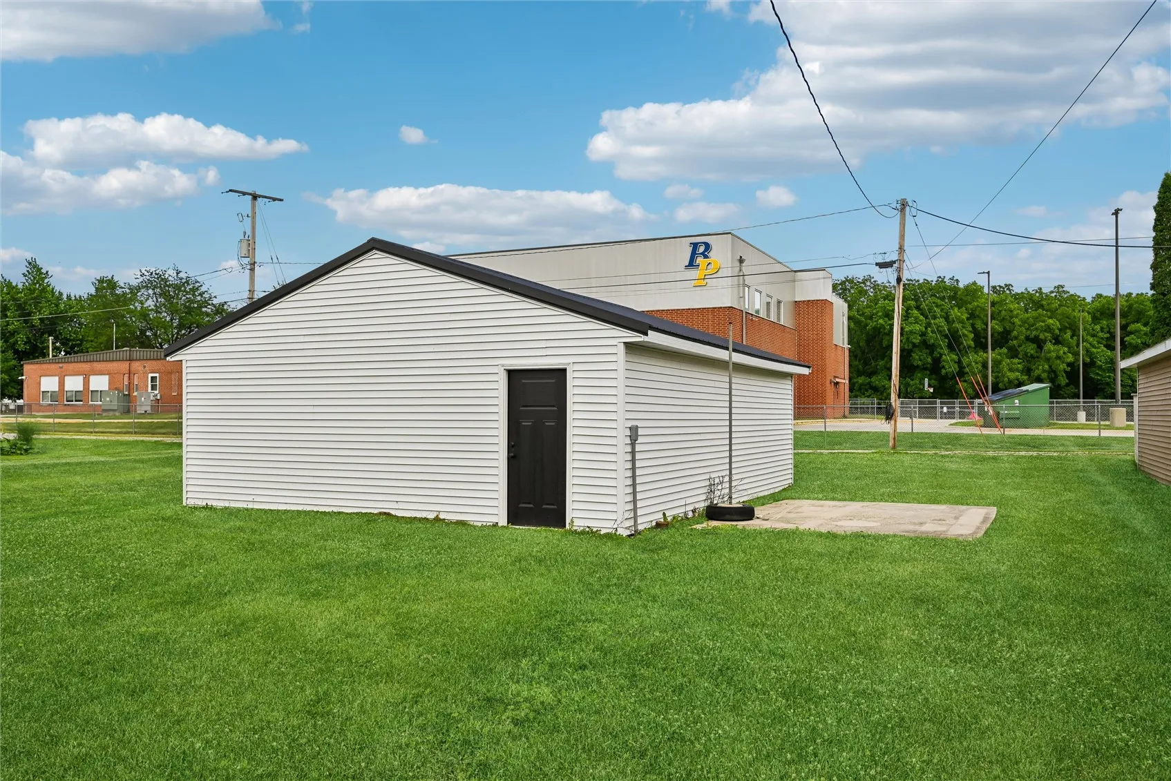 Garage and patio space