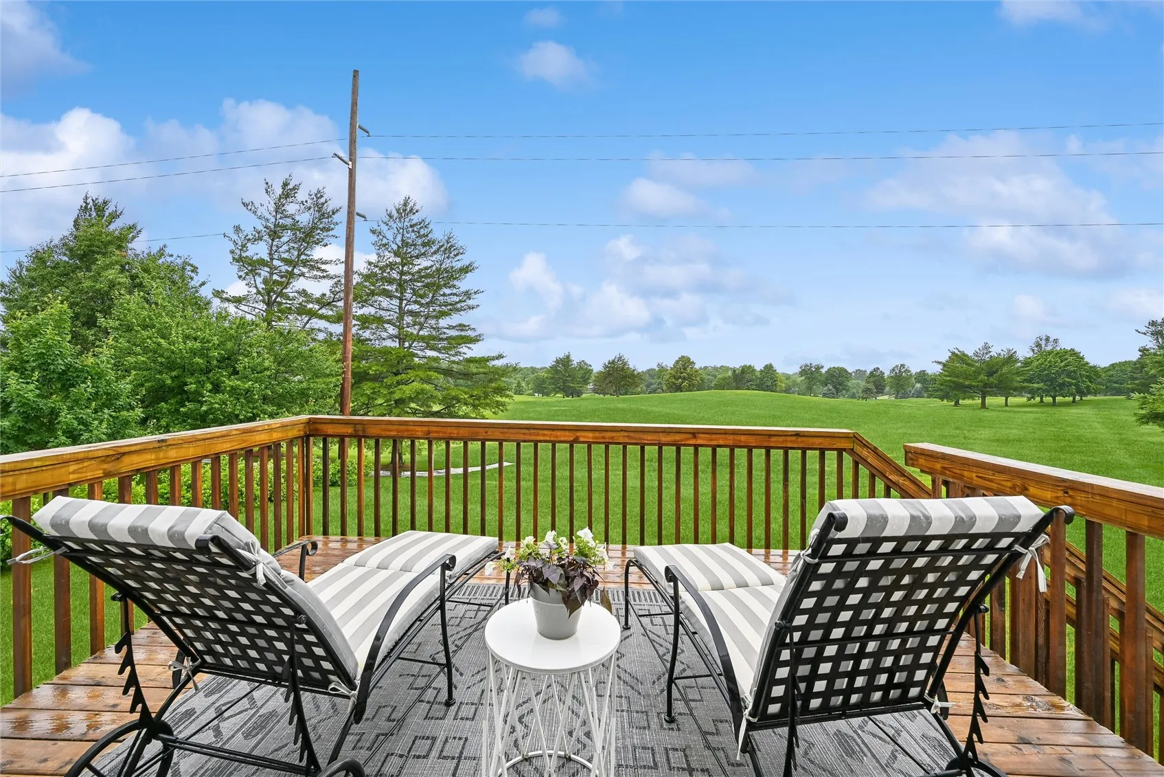 Deck view of Golf Course