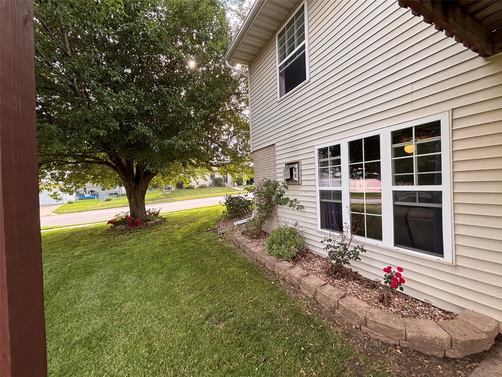 landscaping along the home
