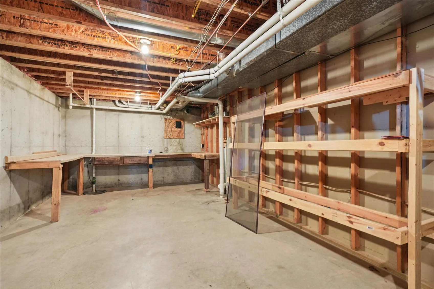 Lower-level storage room