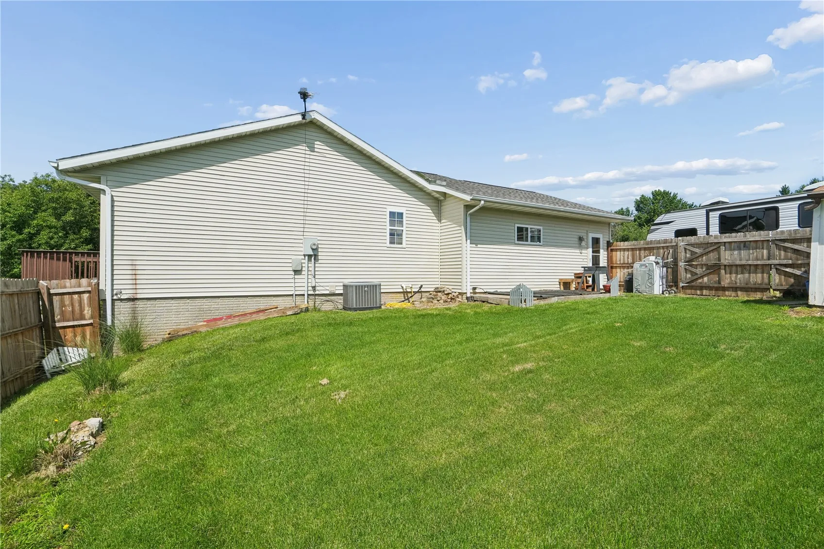 Side view of home