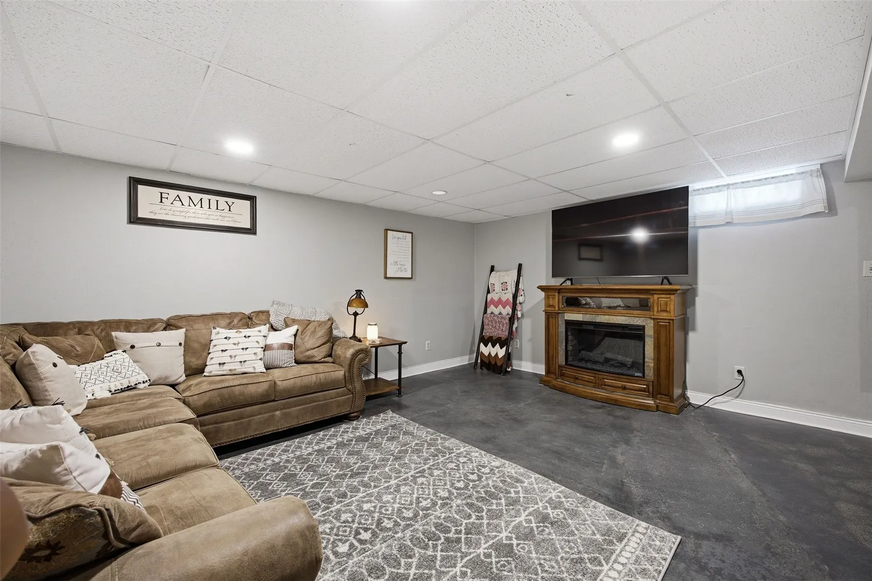 basement living room