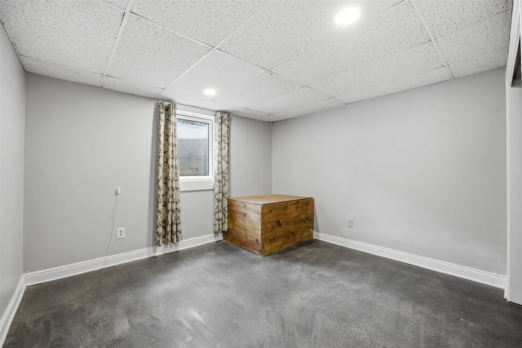 Basement bedroom
