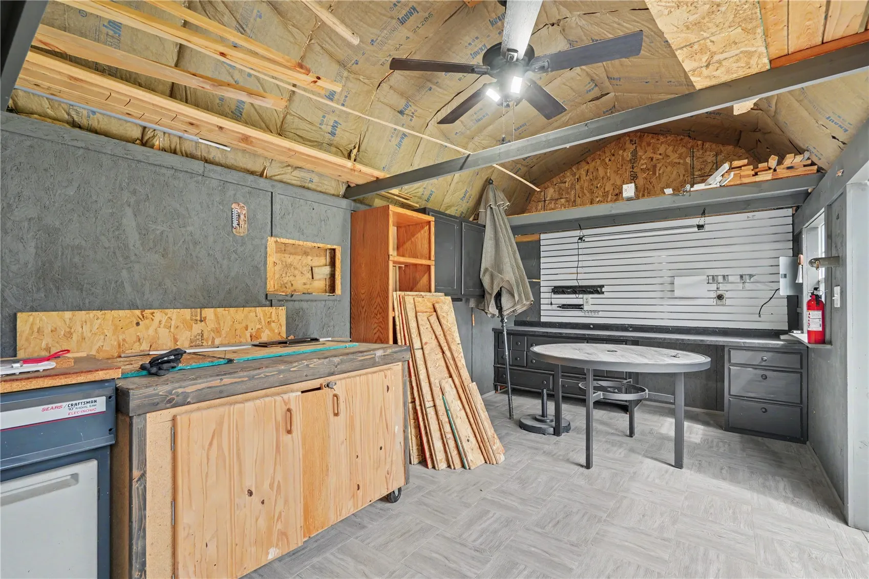 Inside Insulated Shed