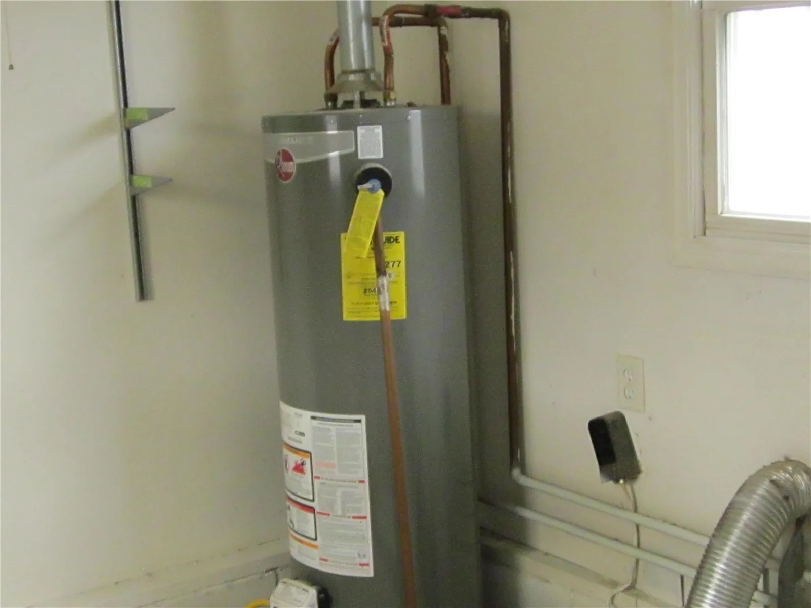Backroom for washer dryer and water heater