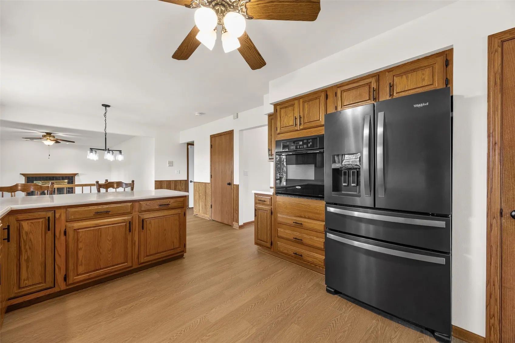 Kitchen with View of Family Room