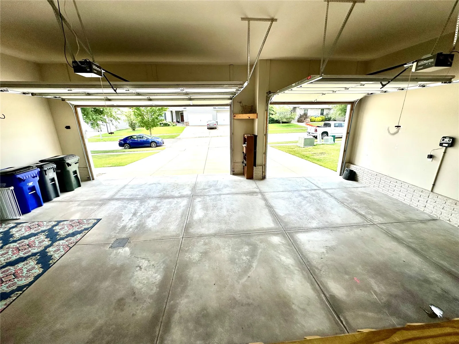3 Car Garage with Floor Drain.