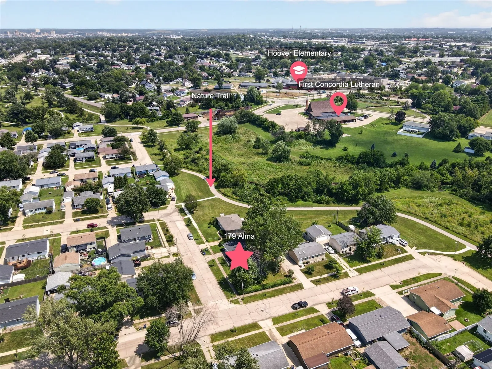 Close proximity to Hoover elementary