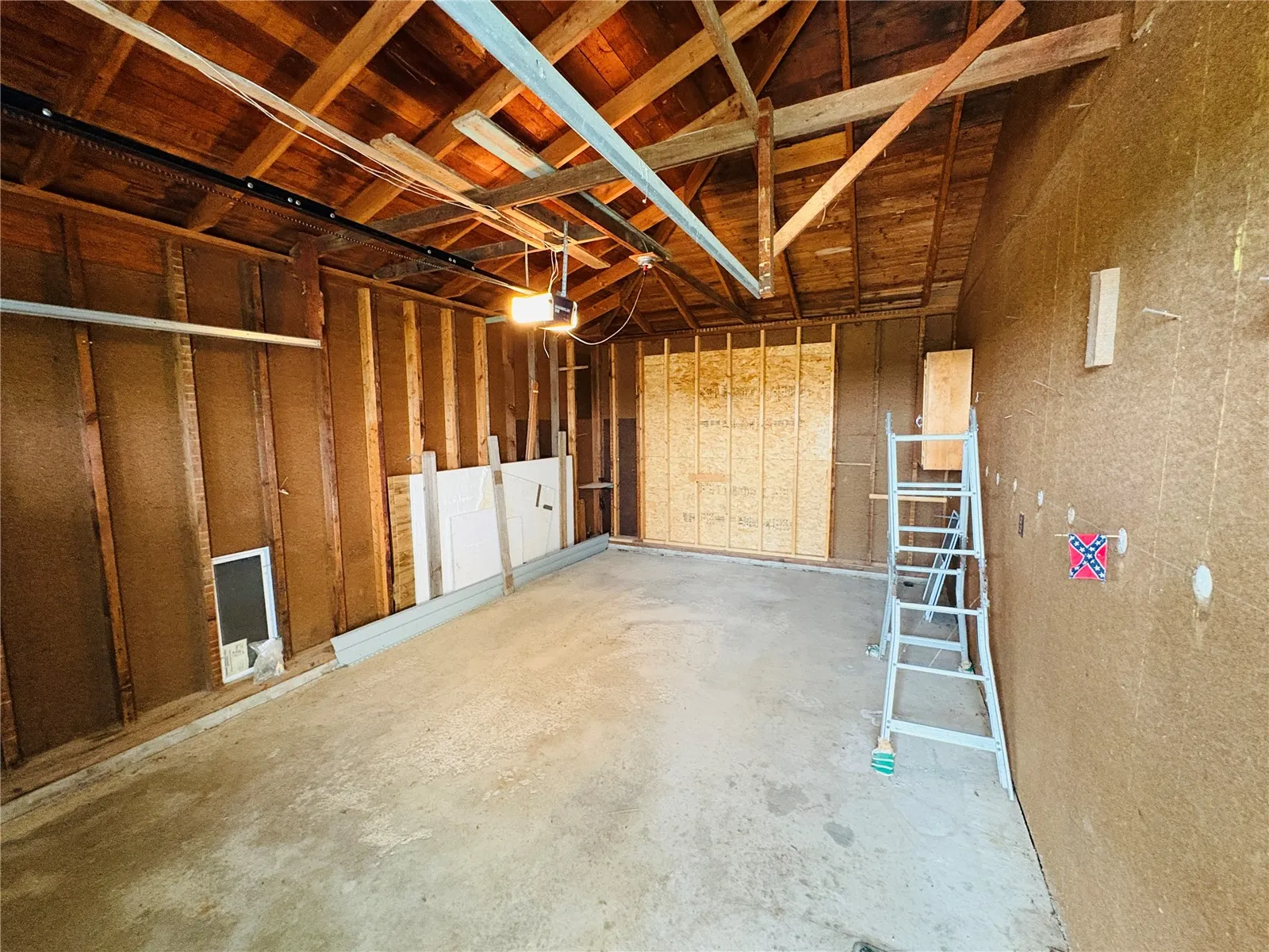 Attached garage
