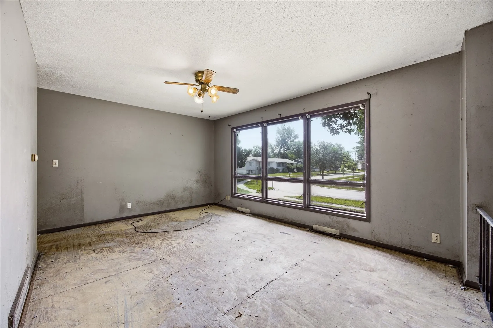 South facing living room.