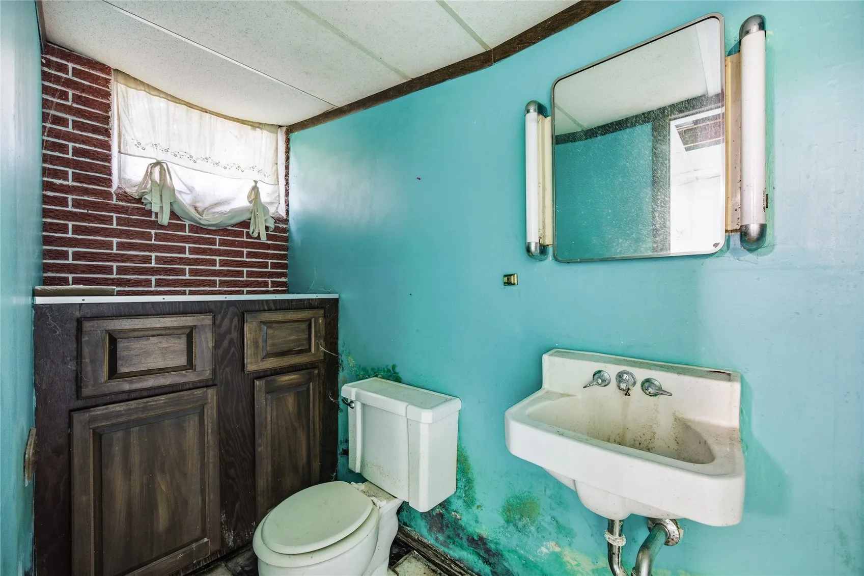 Half bathroom, lower level.