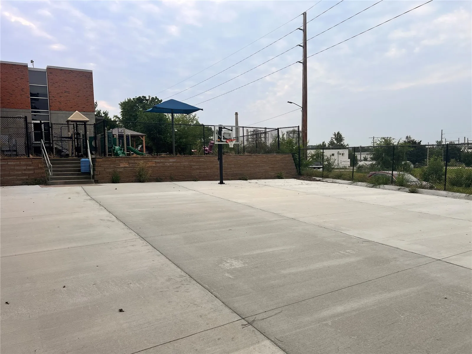 Newly Paved Outdoor Play Area