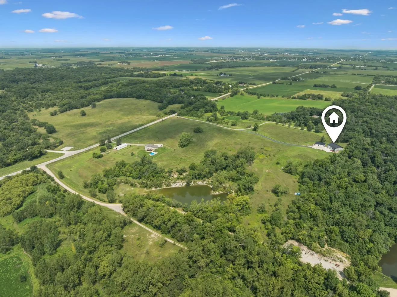 Aerial View of Property facing North West