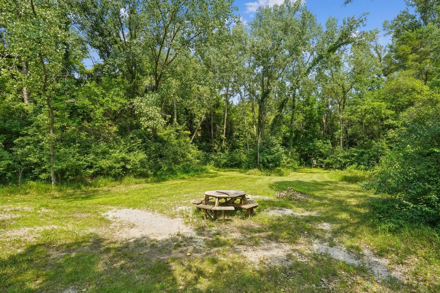 Campsite area near pond