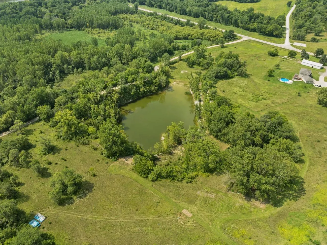 Pond facing Southwest