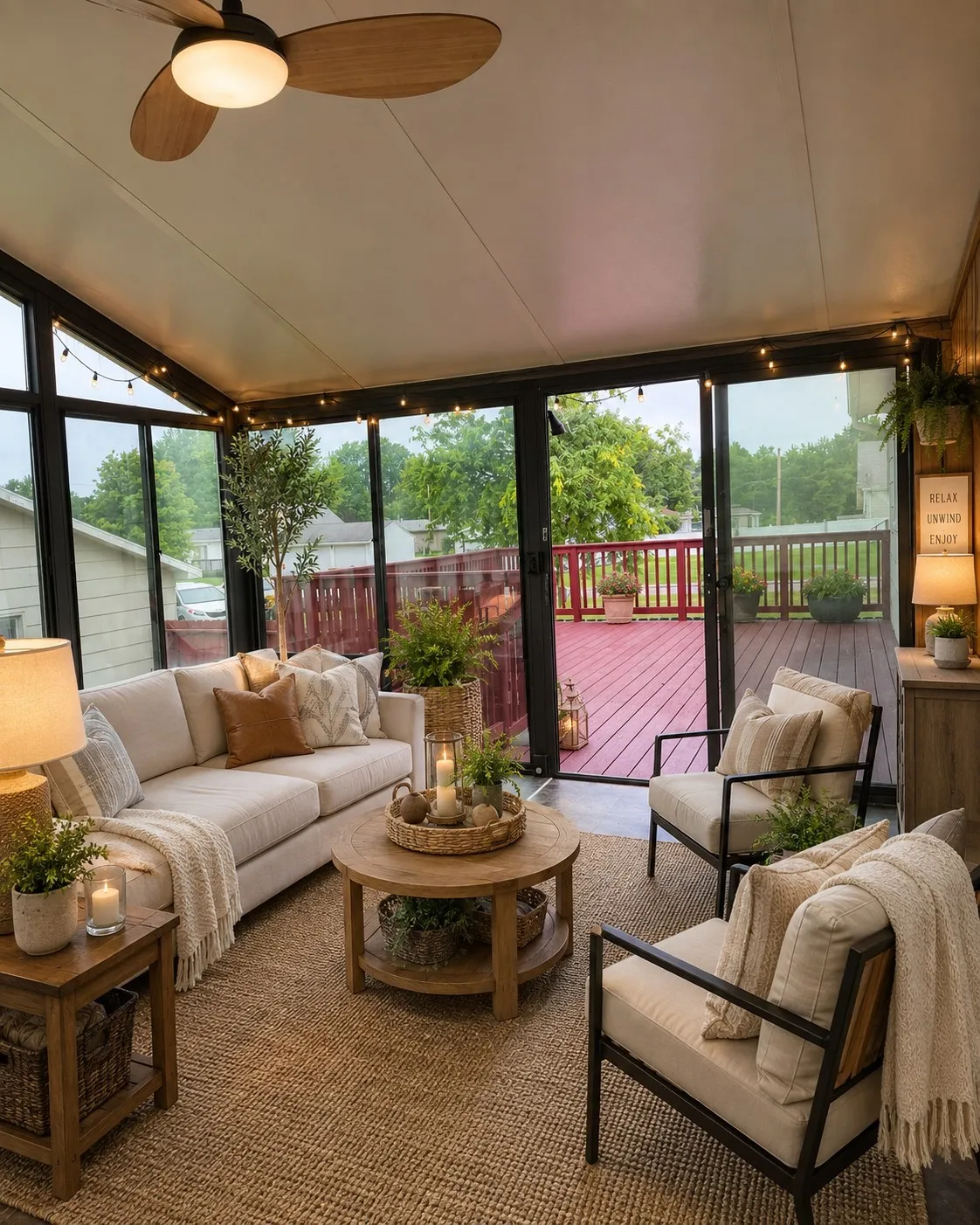 AI photo of sunroom