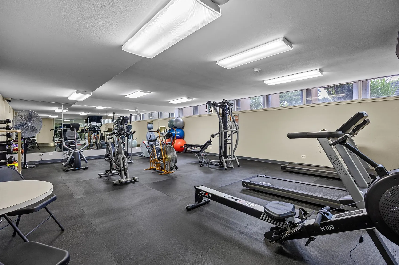 Fitness room.