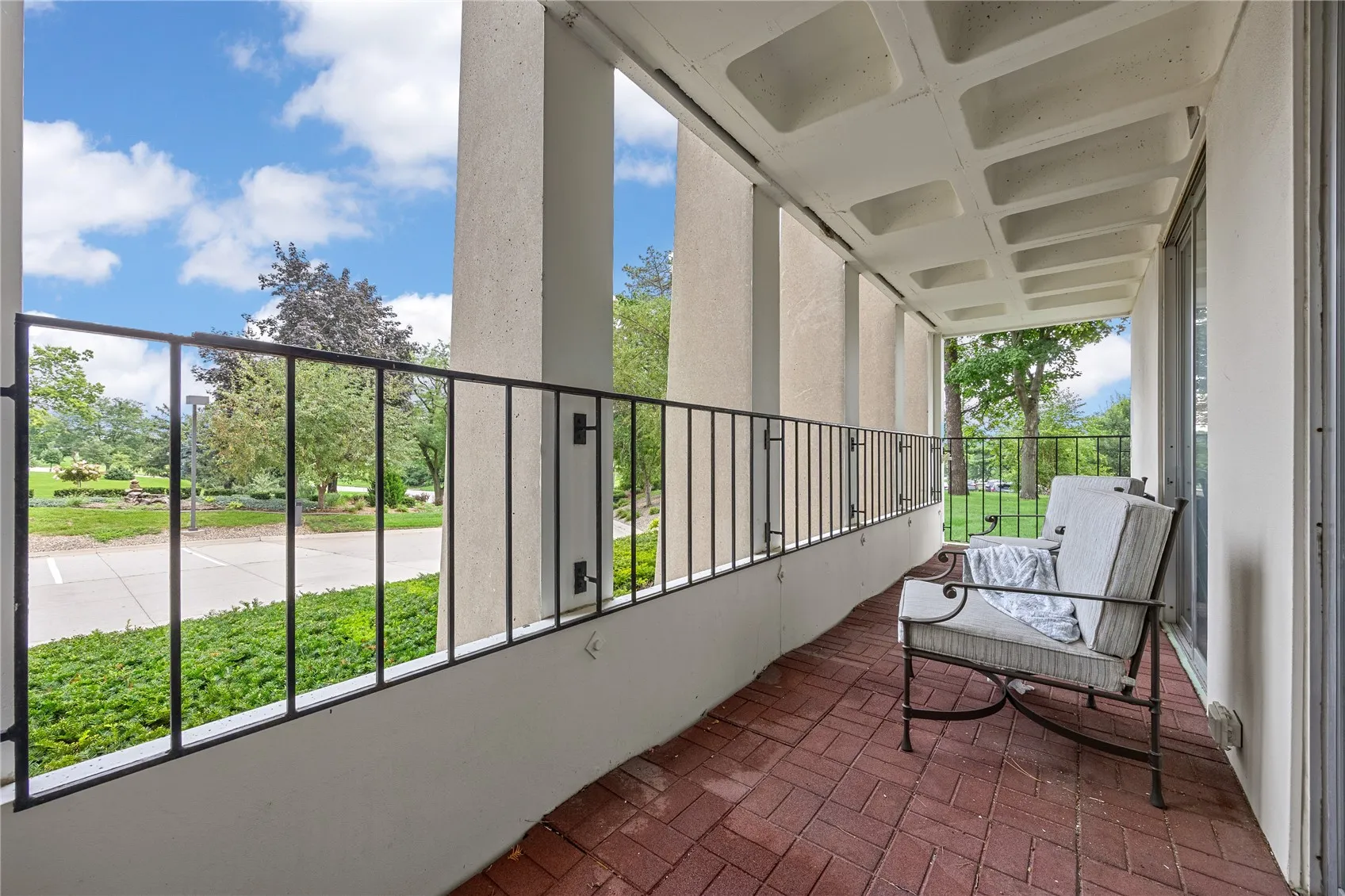 Open ended balcony.
