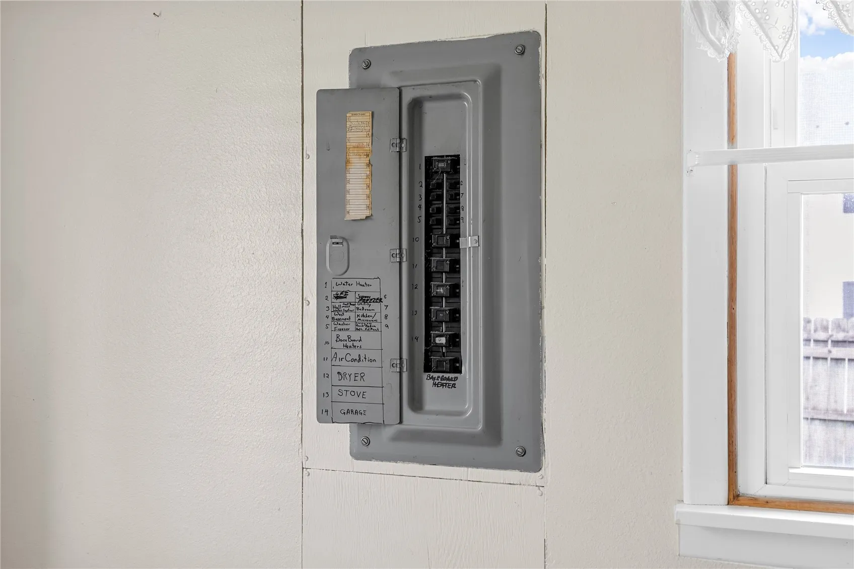 Updated electric panel.