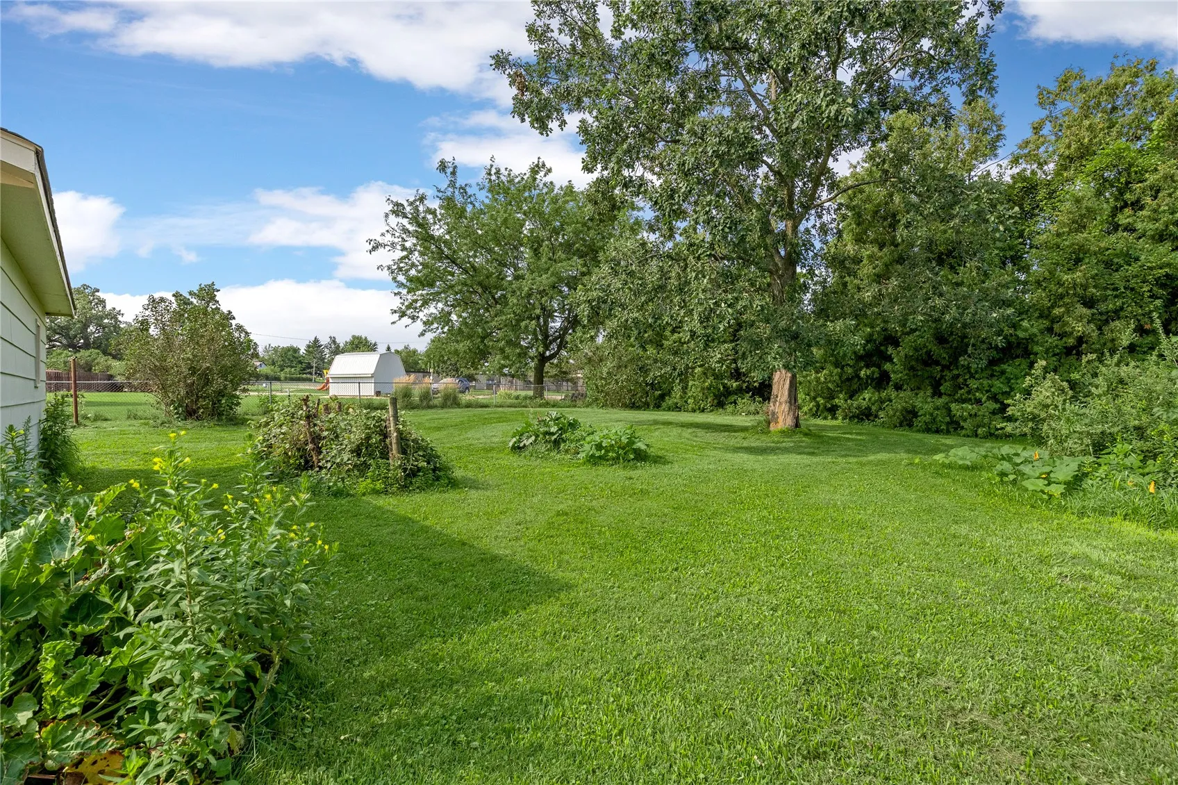 Extra large yard.