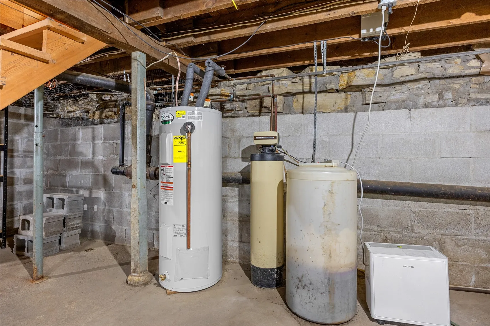 Basement with easy access to mechanicals.