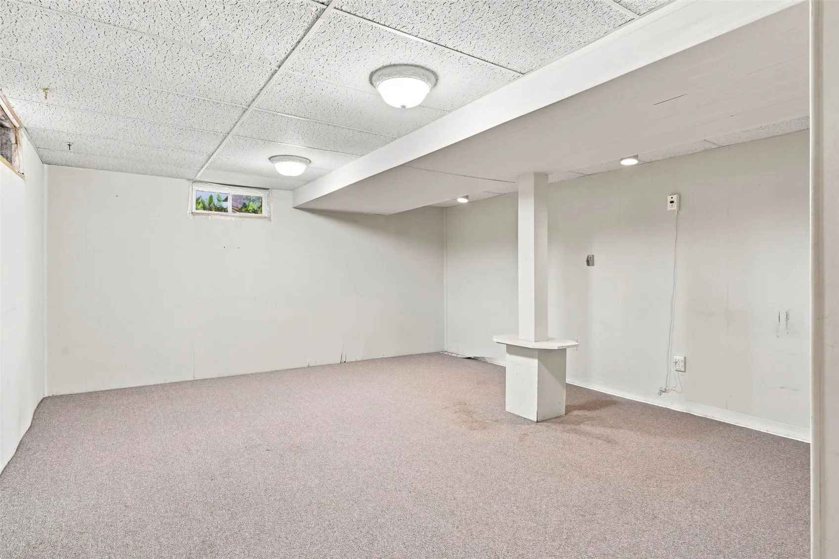 Lower level living area