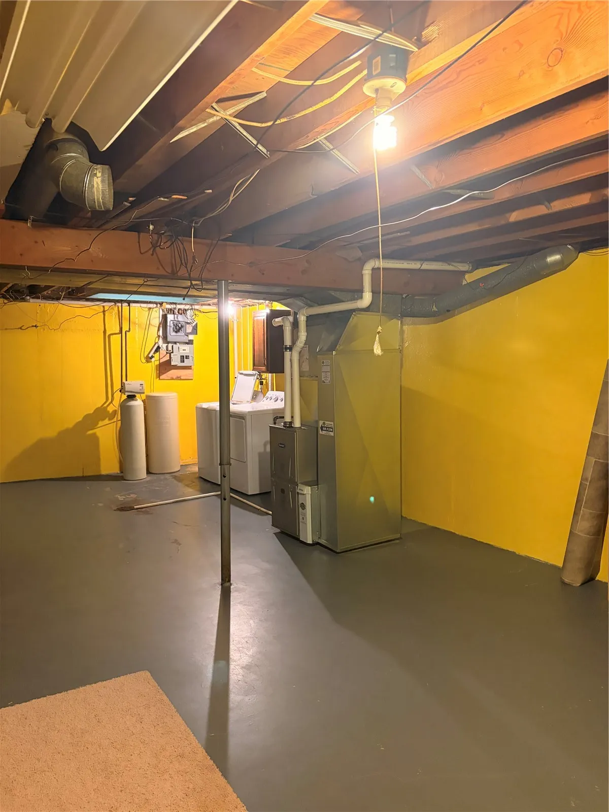 basement utilities/storage room