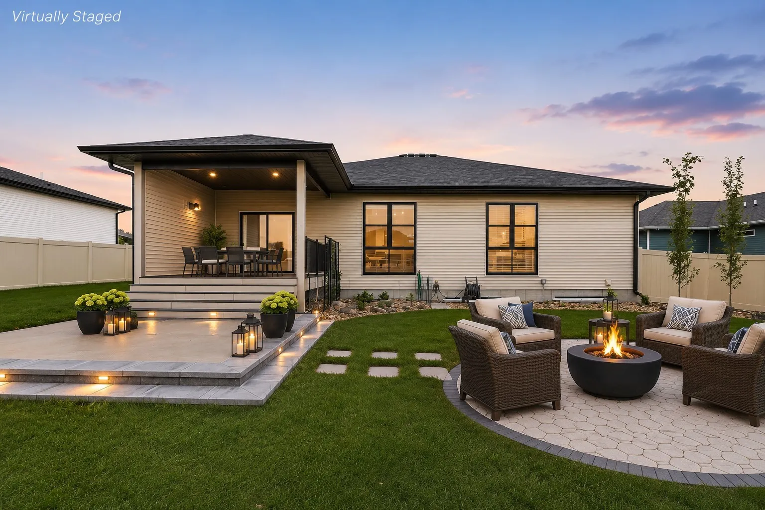 Backyard Staged