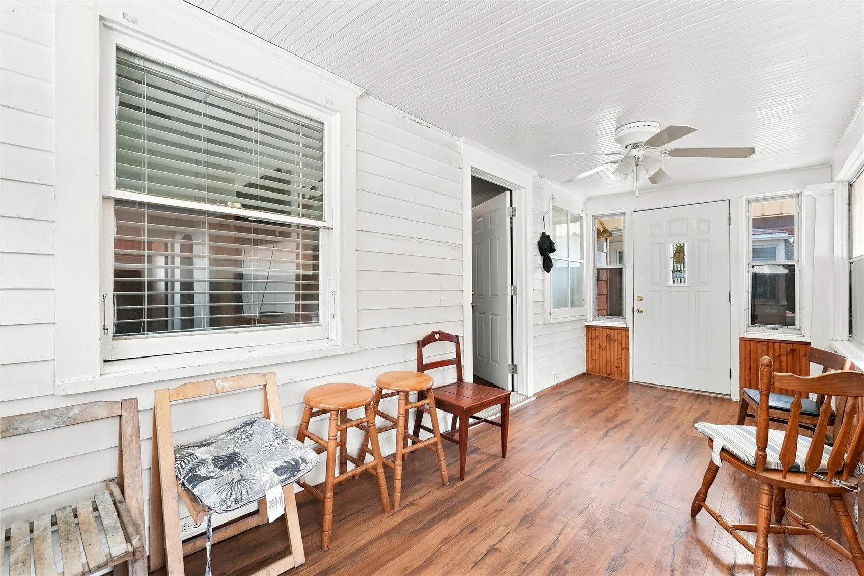 Enclosed front porch