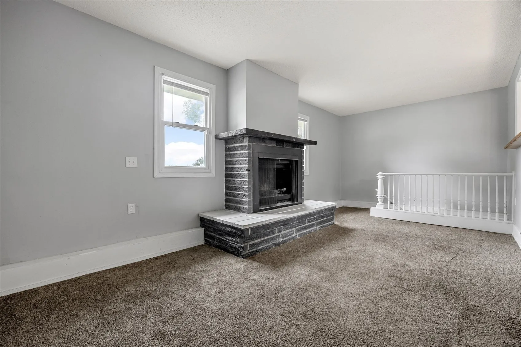Family Rm with Wood fireplace