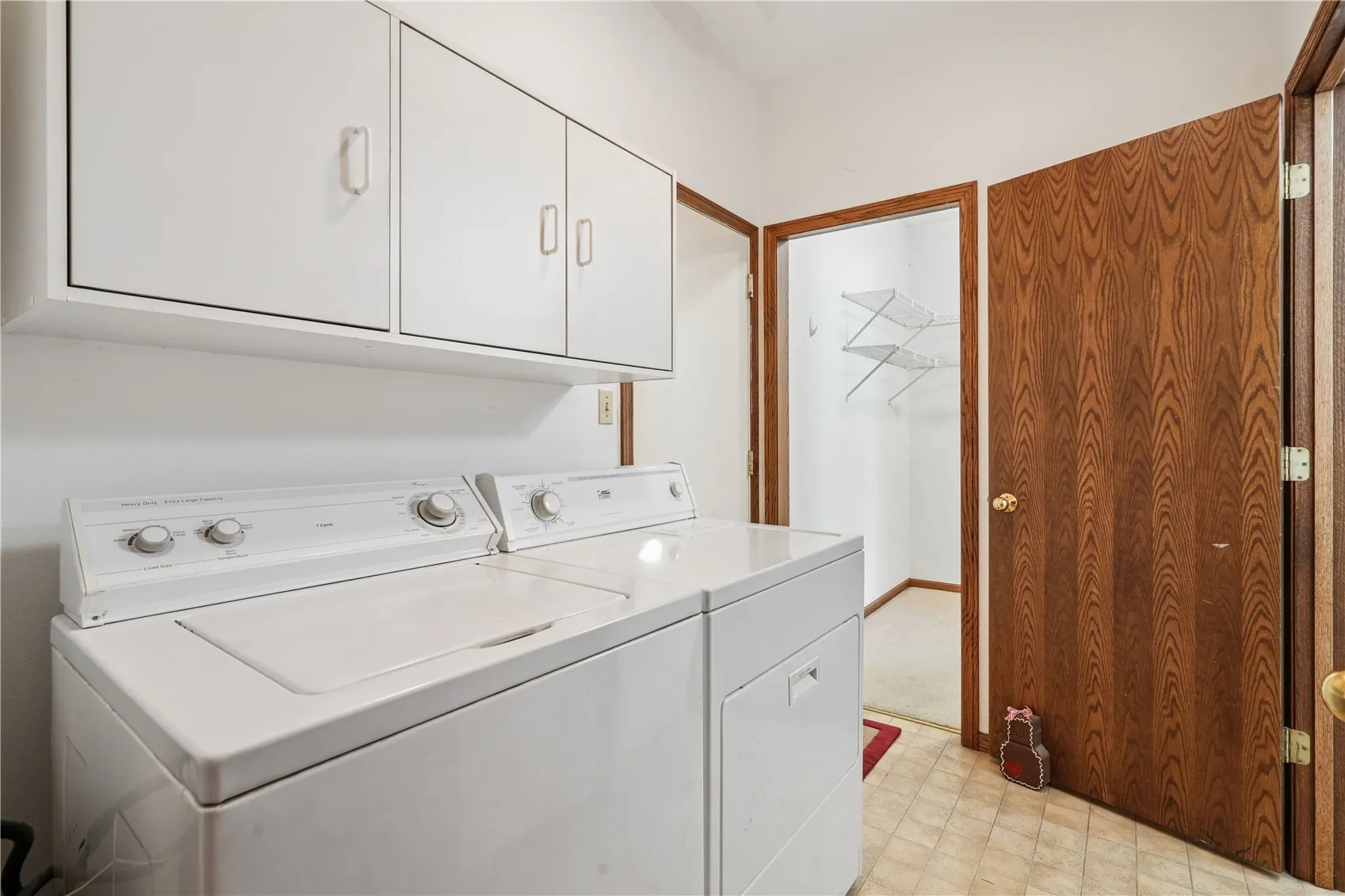 Convenient laundry location