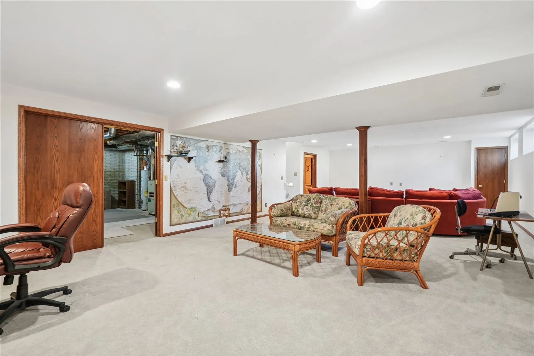 Lower level rec room