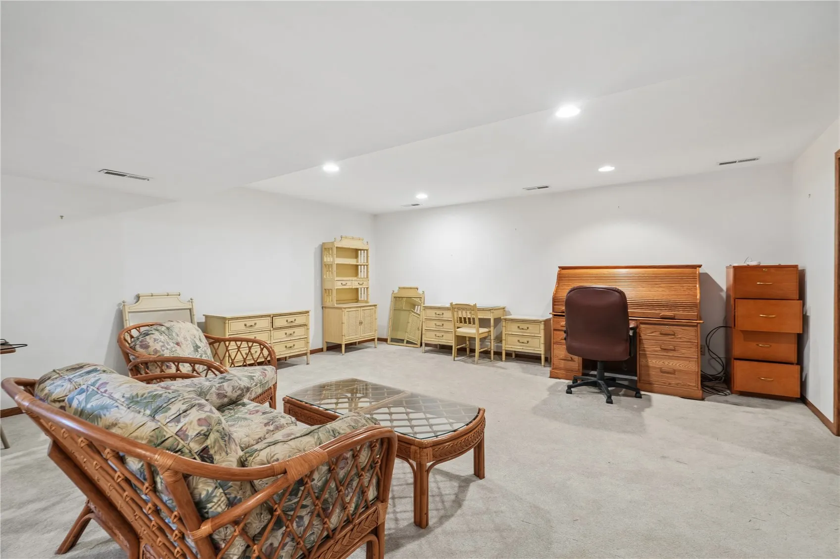 Lower level rec room
