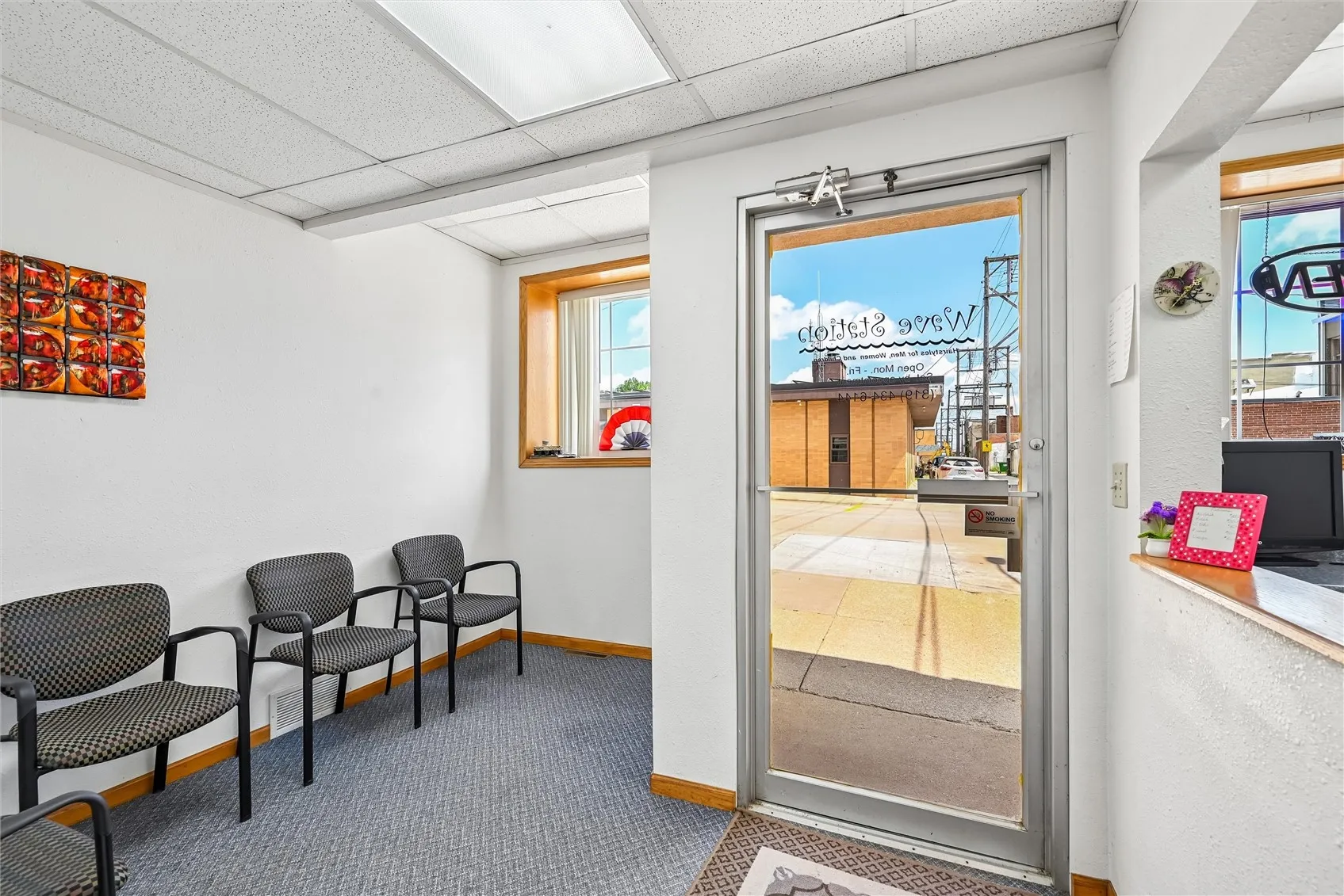 Front entry and waiting area