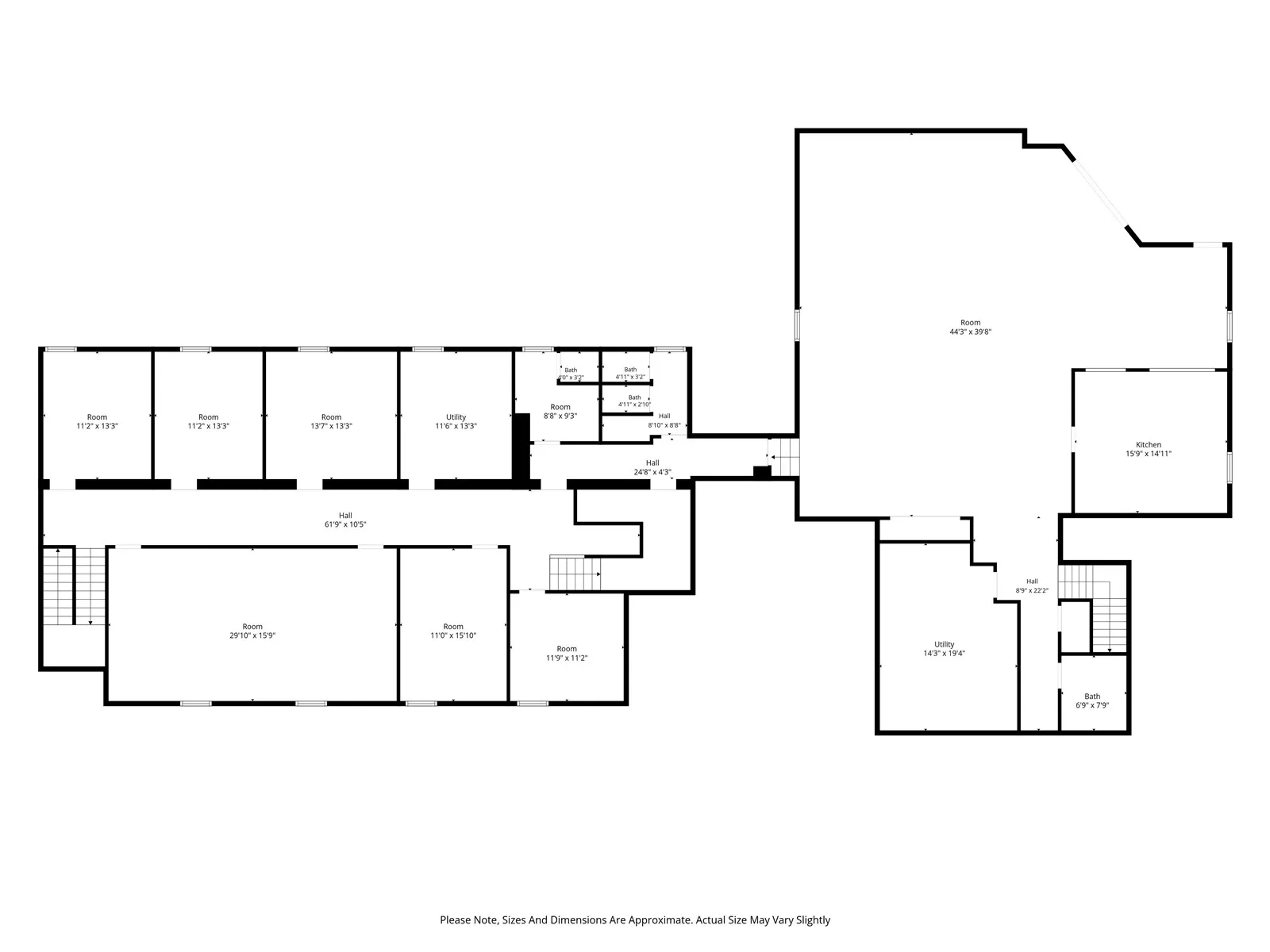 Floor plan: lower level (basement).