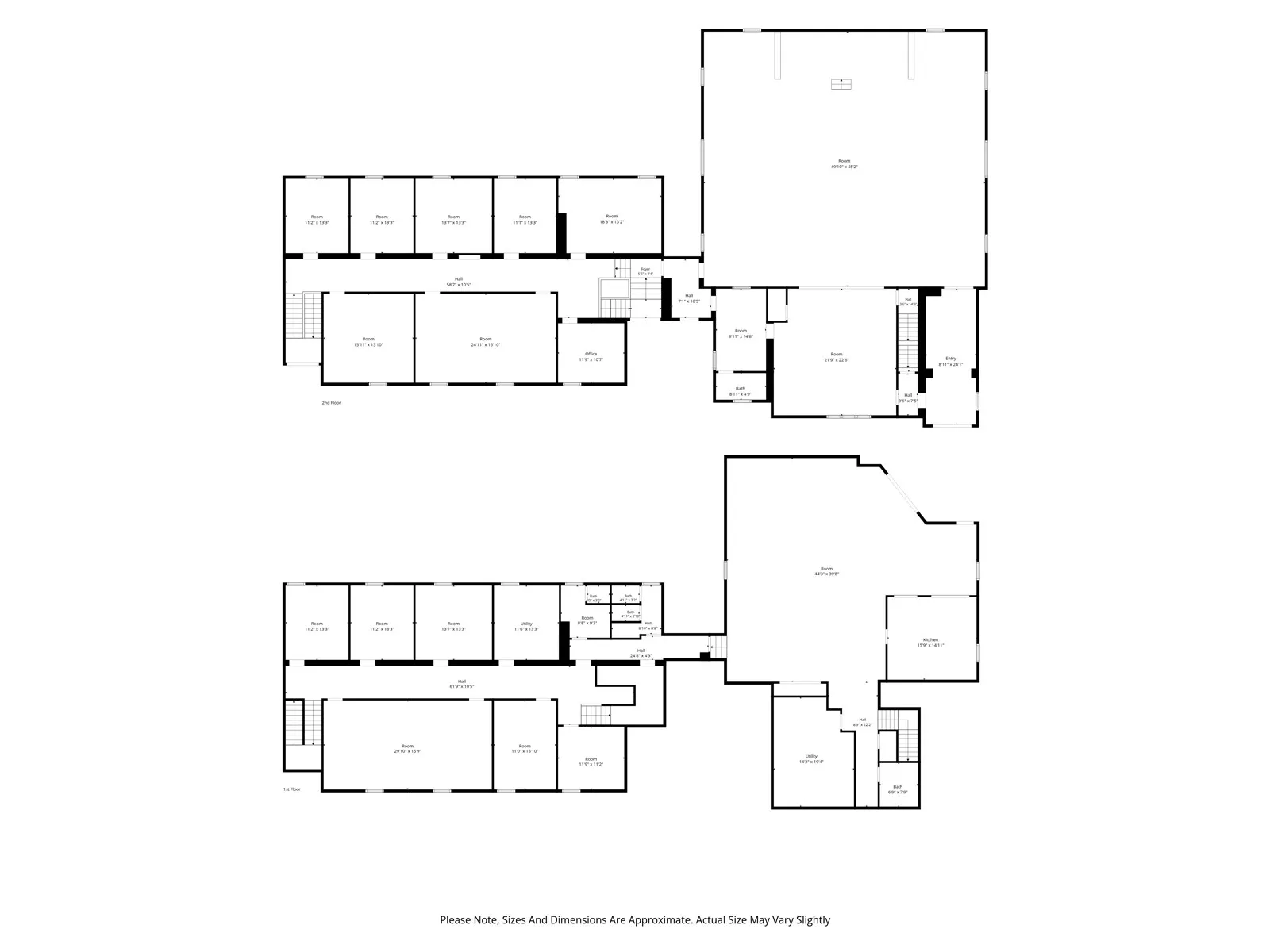 Floor plan: both levels.