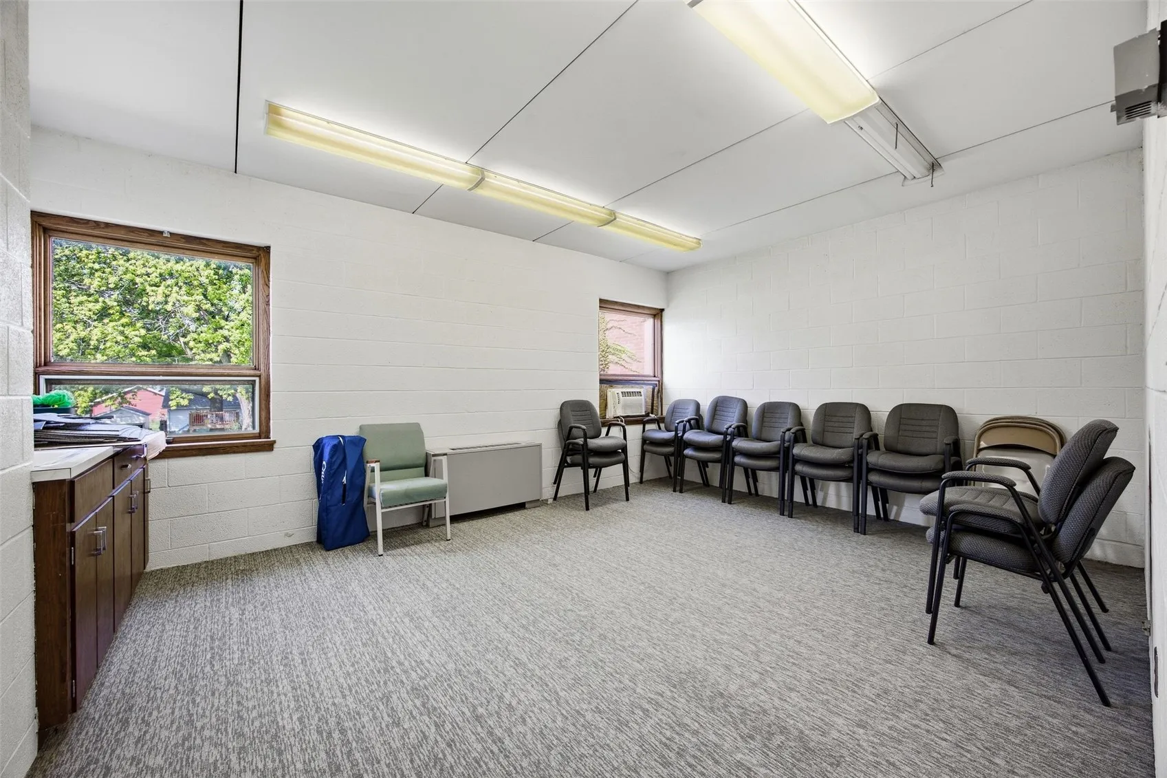 Classroom with sink.