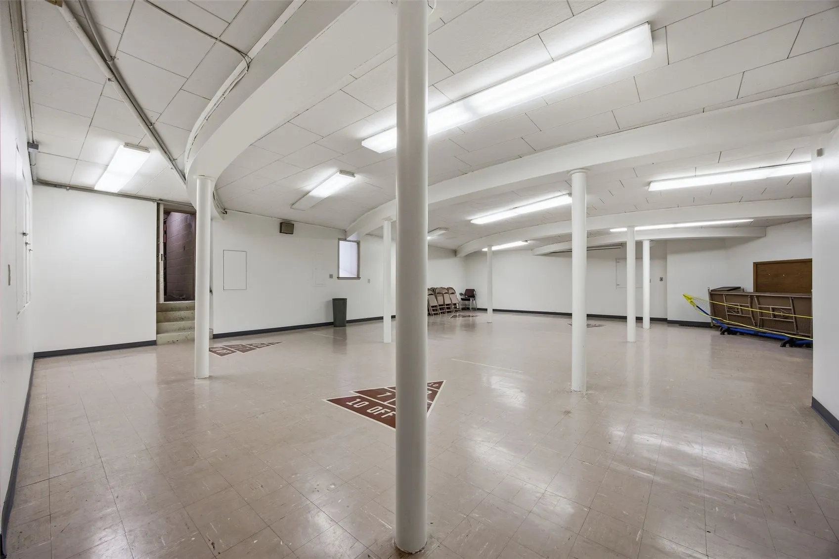 Basement, social hall.
