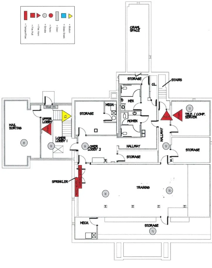 Lower level floorplan
