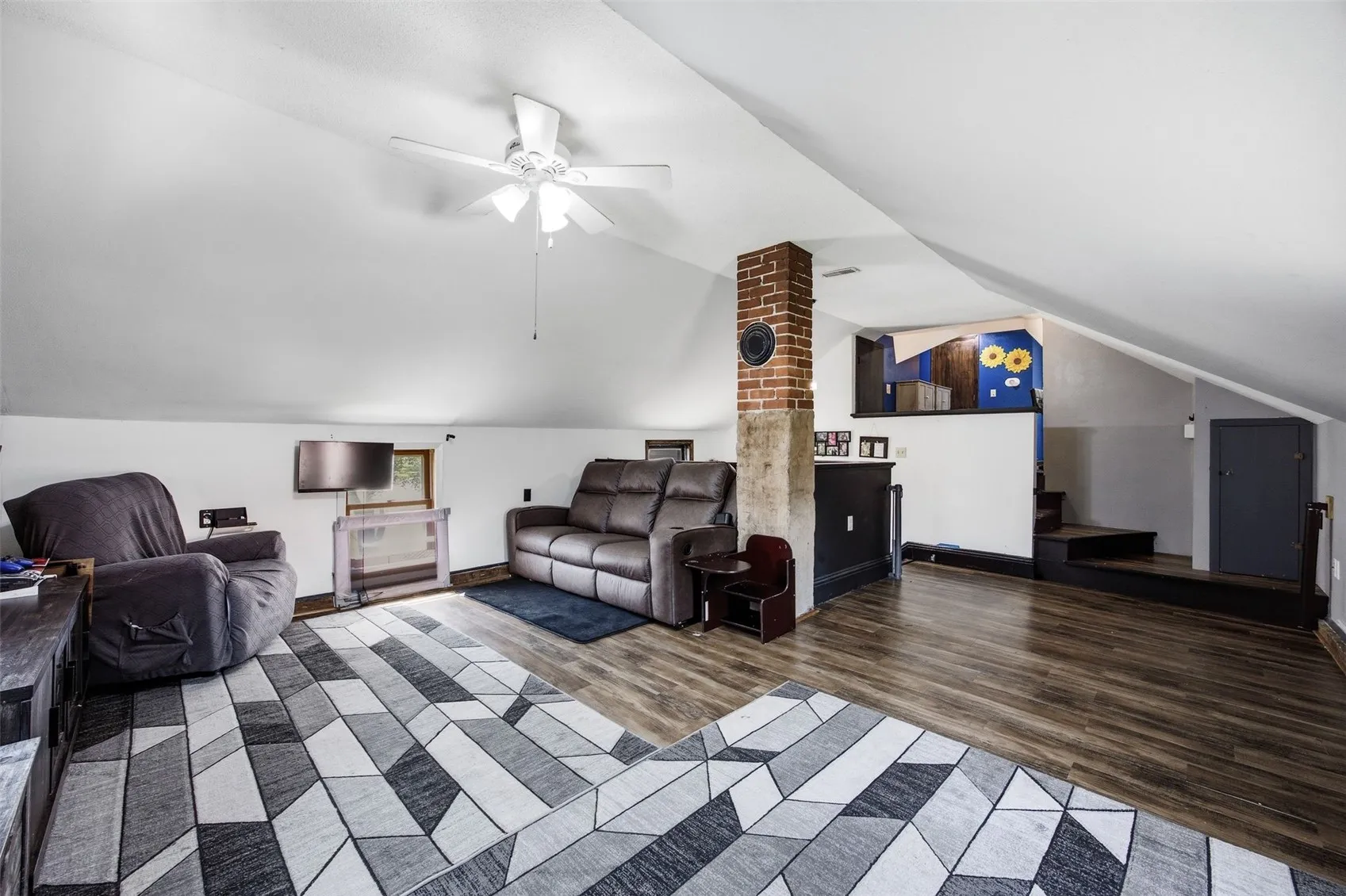 Upper unit living room