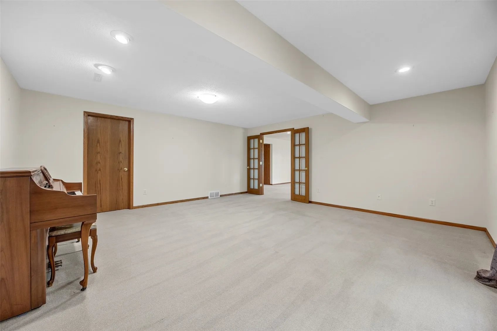 Oversized lower level bedroom