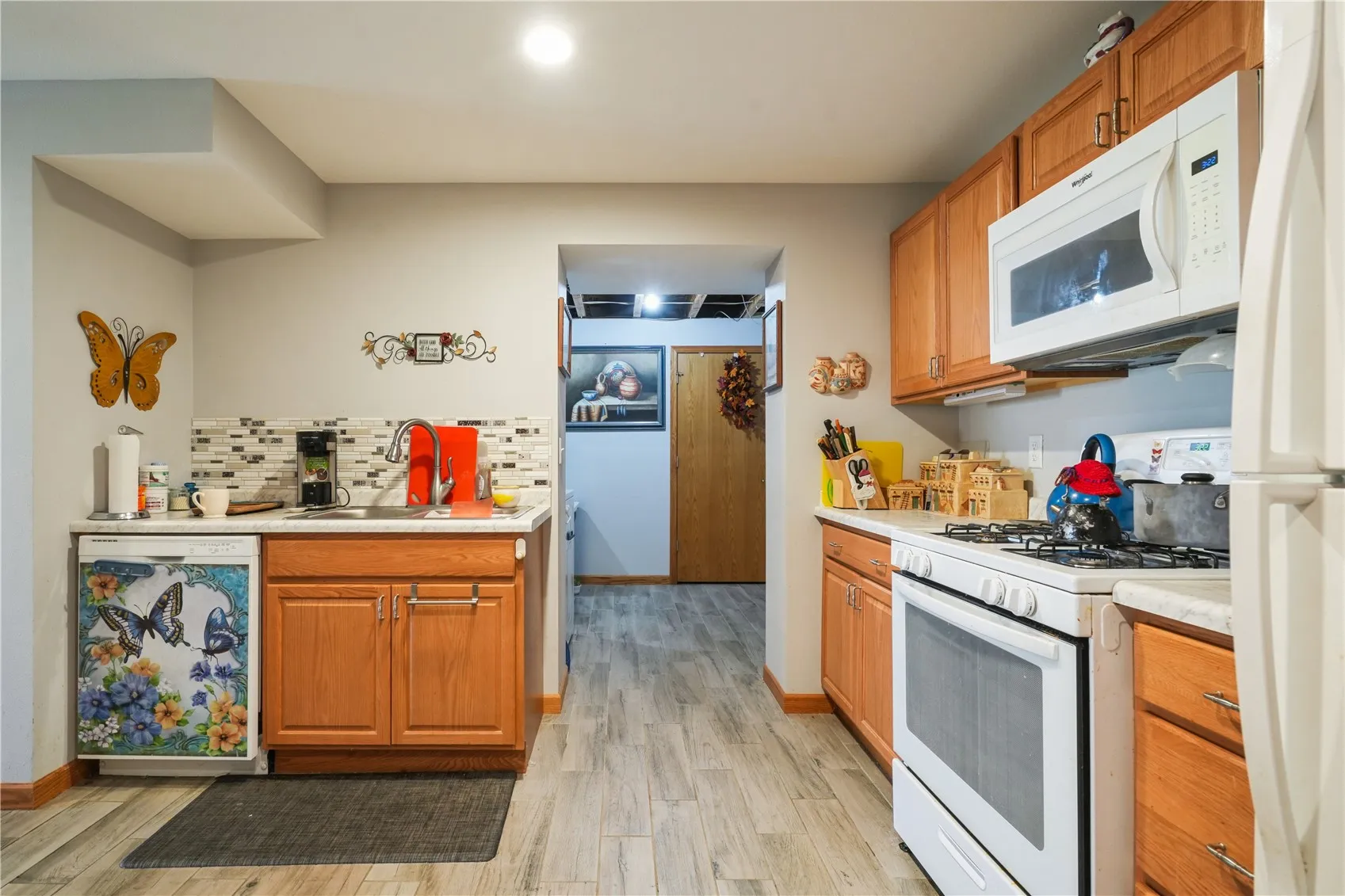 Kitchen #2 in lower level looking toward laundry room
