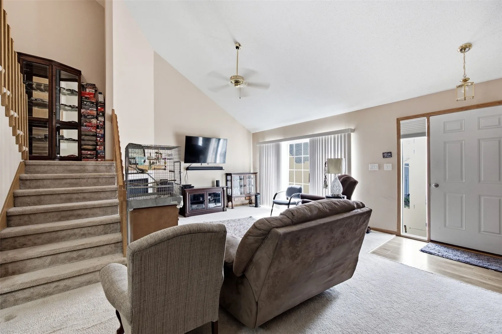 fAMILY ROOM FROM KITCHEN