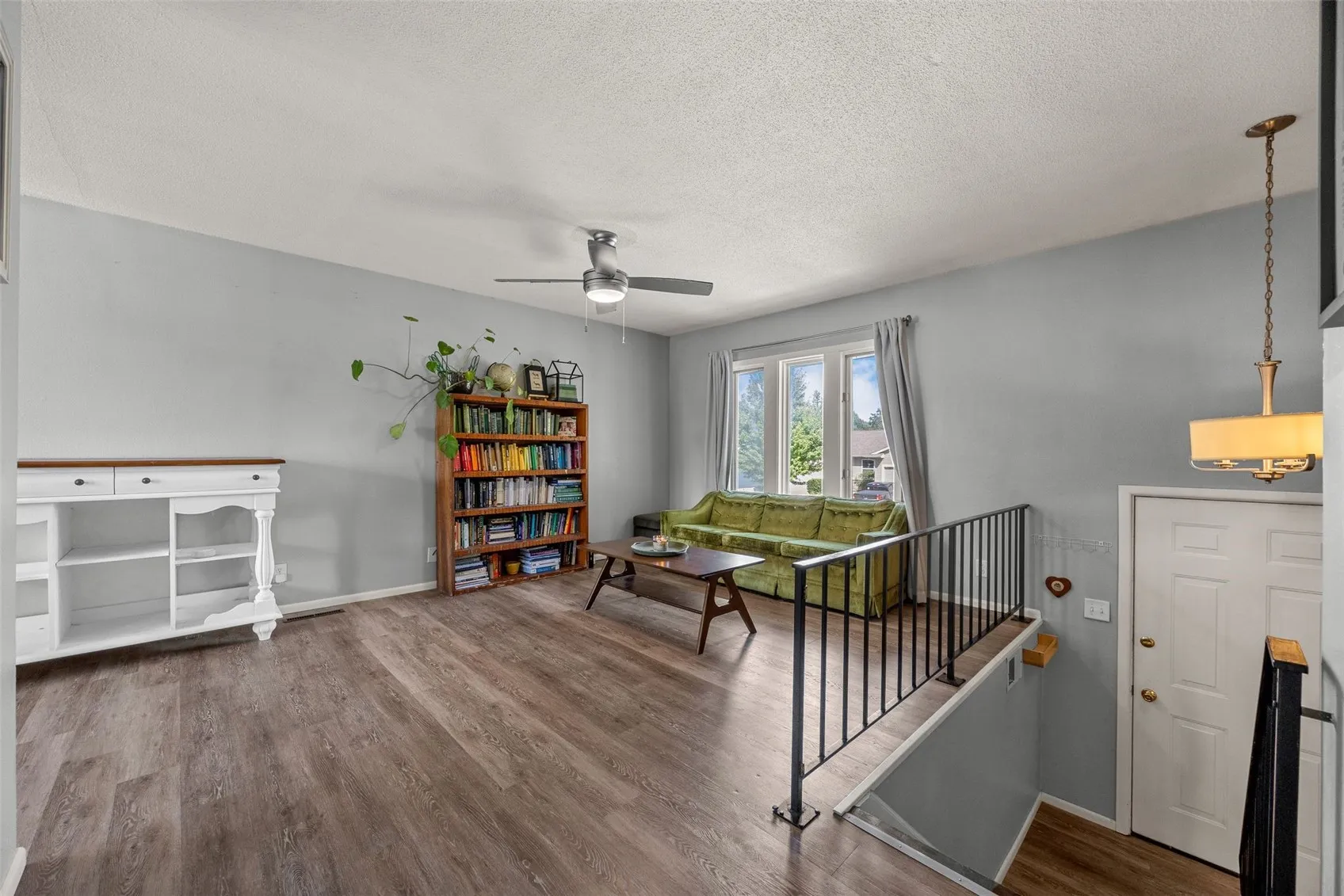 Upstairs living room/Front door- level 1