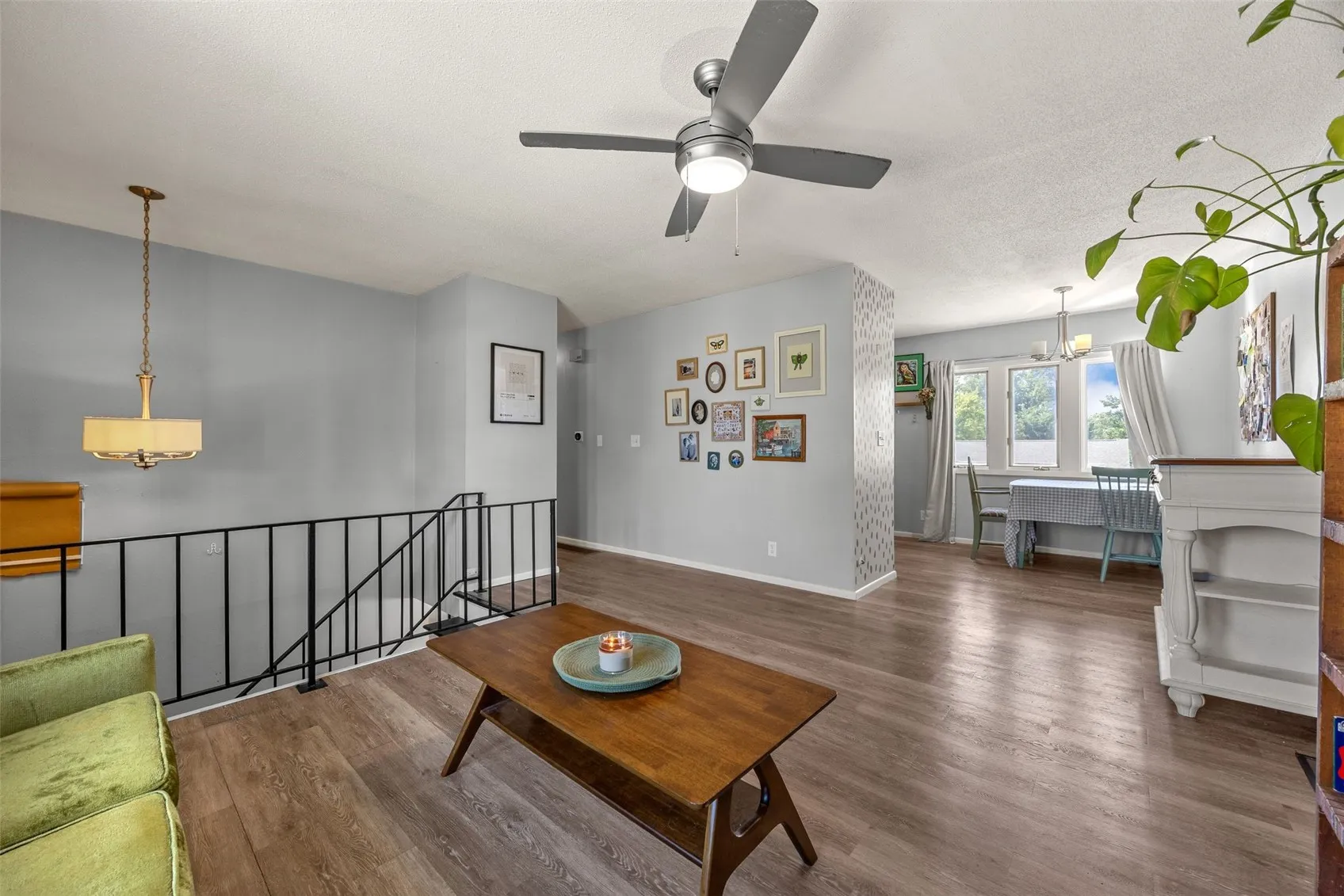 Living room towards dining/kitchen- level 1