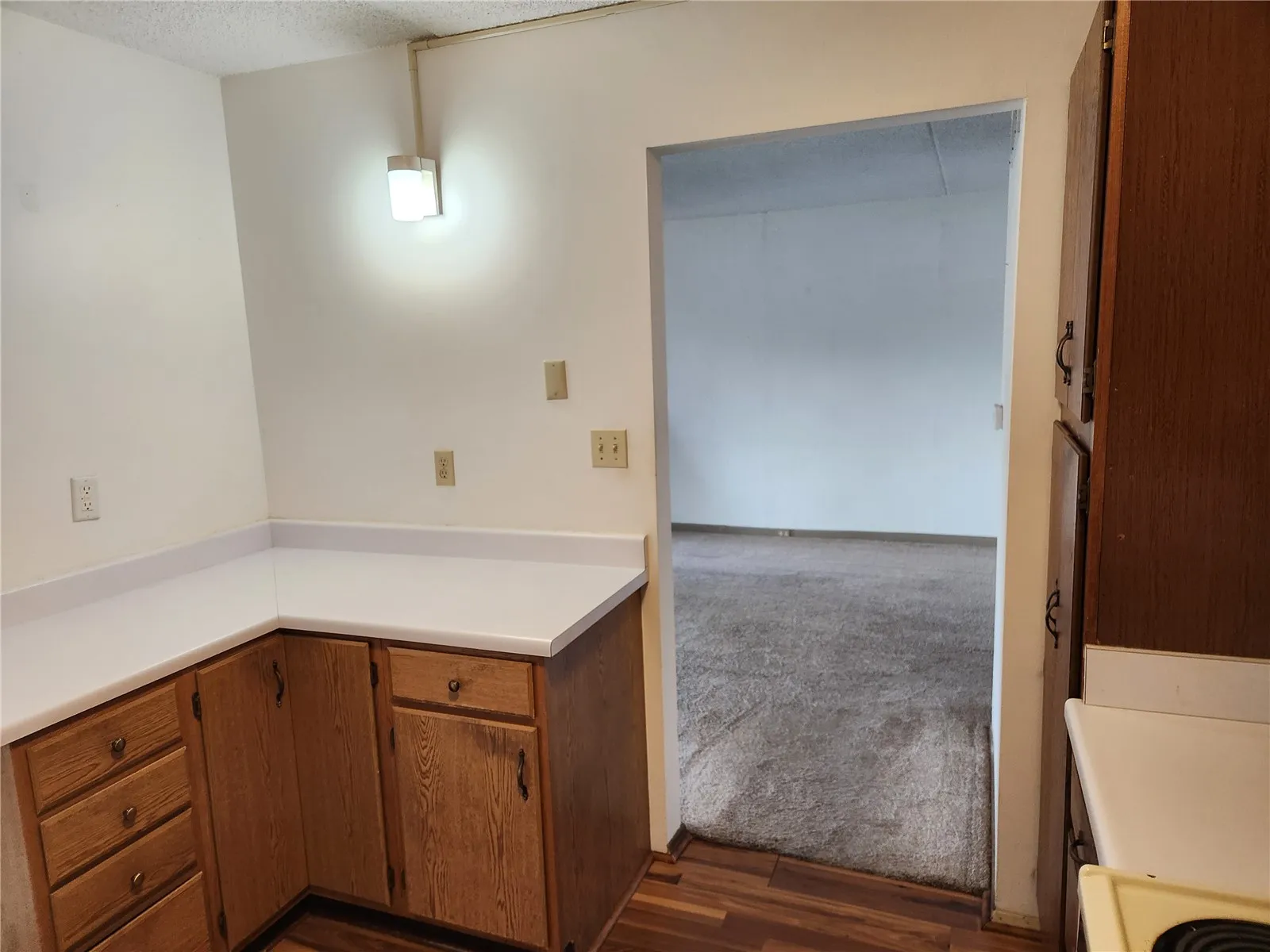 Kitchen entrance to living room