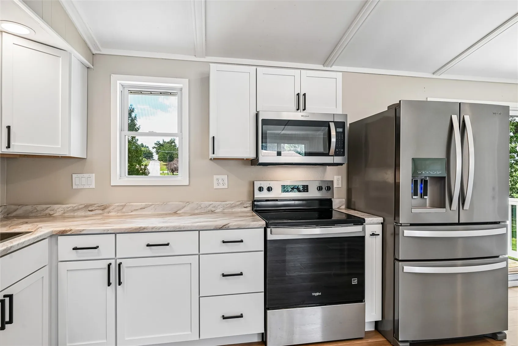Sleek appliances also included