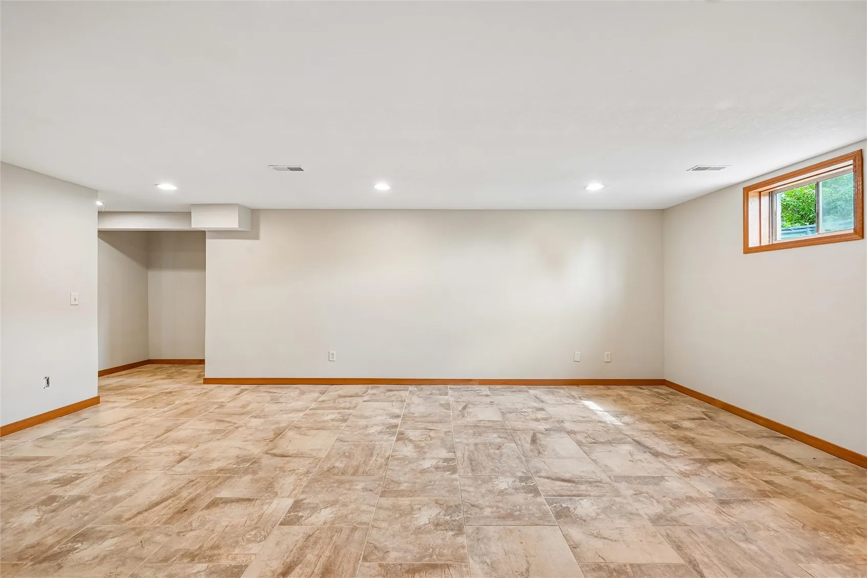 Lower level finished area