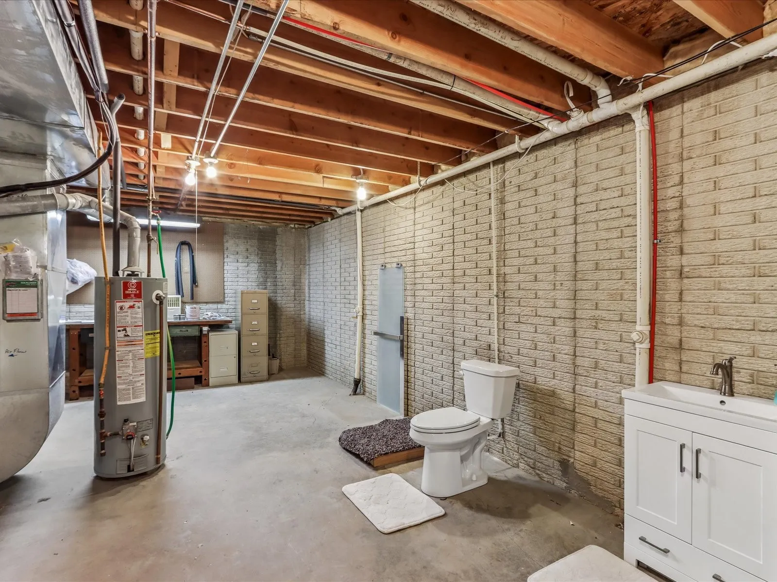 Utilities and Half Bath