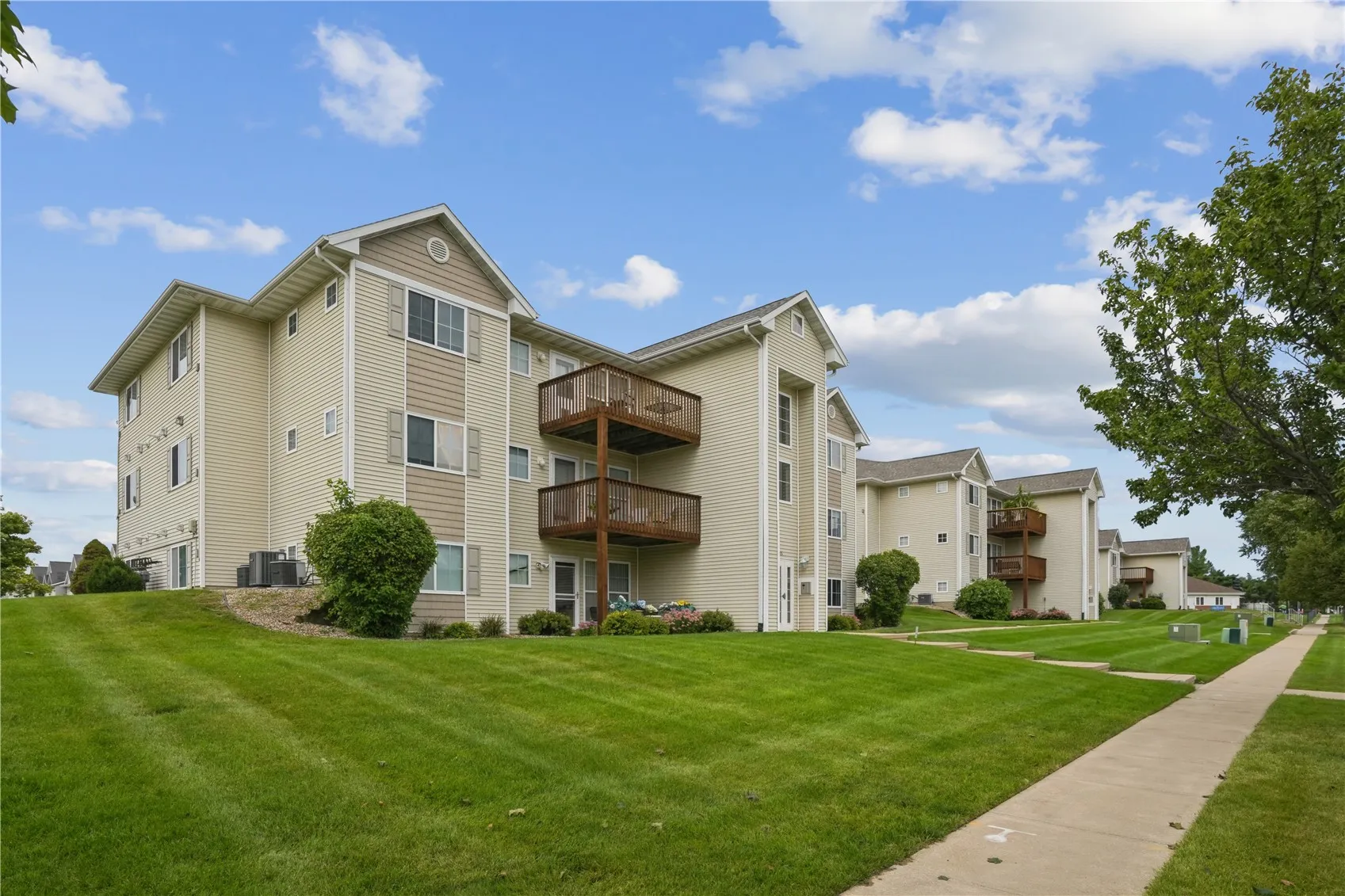 Unit #8 in middle on right side of building